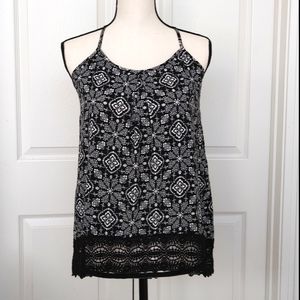 Women's Medallion Crochet Lace Tank